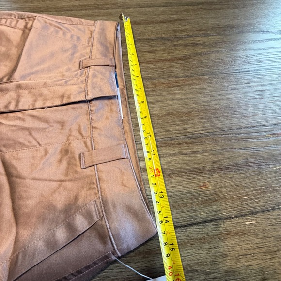 Old Navy Extra High-Rise Wide Leg Cargo Pants Satin Shine Brown Womens 4 NEW - Picture 9 of 10